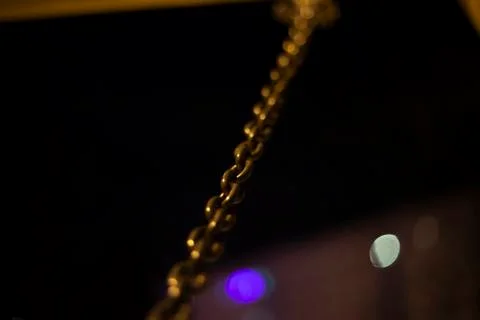 Simple metal chain background. Stock Photos