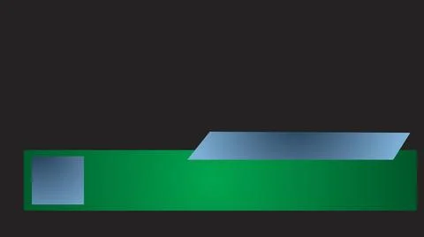 Simple metallic lower third design, cable tv news channel broadcasting news e Stock Illustration