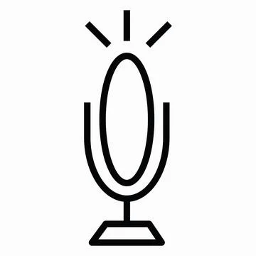 	Simple microphone icon Stock Illustration