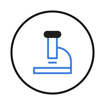 Simple microscope illustration emphasizing scientific exploration through v.. Illustrazione stock