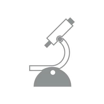 Simple Microscope Symbol Stock Illustration
