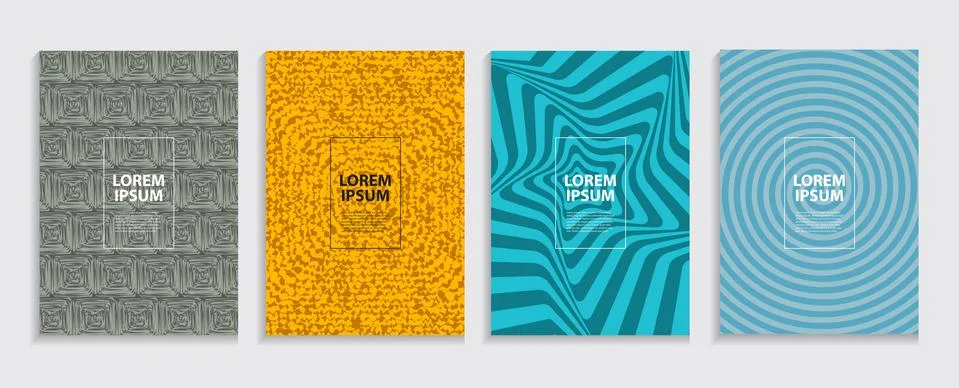 Simple Minimal Covers Template Design. Future Geometric Pattern 스톡 일러스트