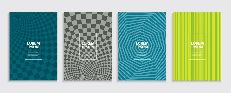 Simple Minimal Covers Template Design. Future Geometric Pattern Stock Illustration