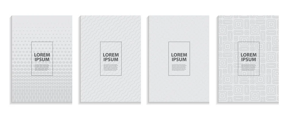 Simple Minimal Covers Template Design. Future Geometric Pattern Stock Illustration