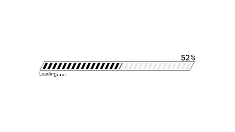Simple minimal waiting loading progress bar percentage and loading text ani.. Stock Footage 337881839