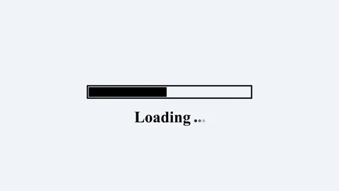 Simple minimalist bar with border for loading animation video, footage of m.. Stock Footage 303069366