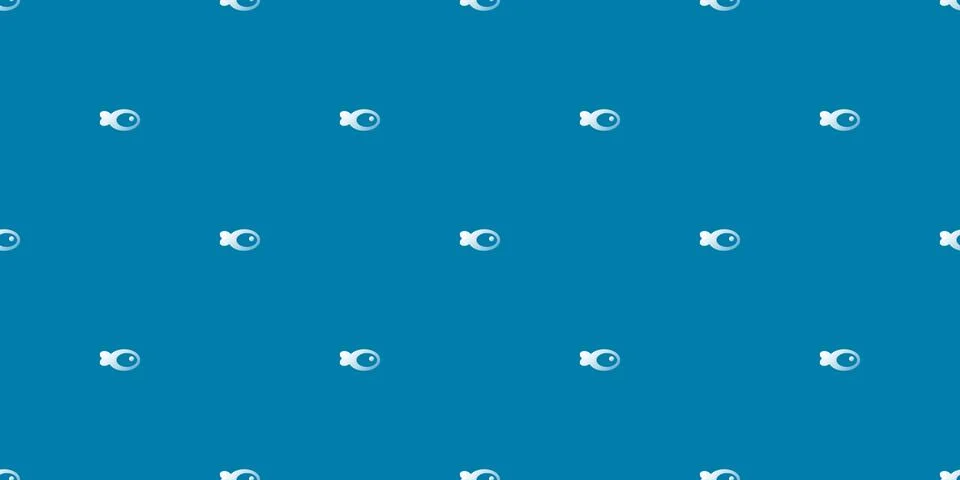 Simple Minimalist Seamless Geometric Pattern - Fish in the Water Stock Illustration