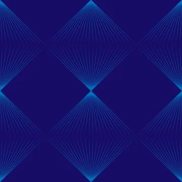 Simple minimalist seamless pattern with blue linear rhombuses 스톡 일러스트