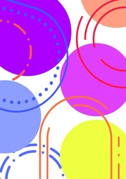 Simple minimalistic abstract background, abstract risography image for template Stock Illustration