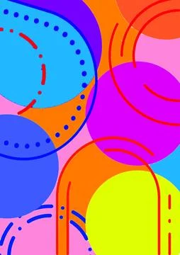 Simple minimalistic abstract background, abstract risography image for template Stock Illustration