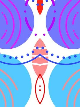 Simple minimalistic abstract background, abstract risography image for template Stock Illustration