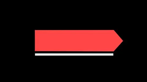 Simple minimalistic line empty lower third design animated Stock Illustration