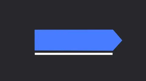 Simple minimalistic line empty lower third design animated Stock Illustration