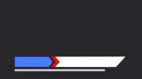 Simple minimalistic line empty lower third design animated Stock Illustration