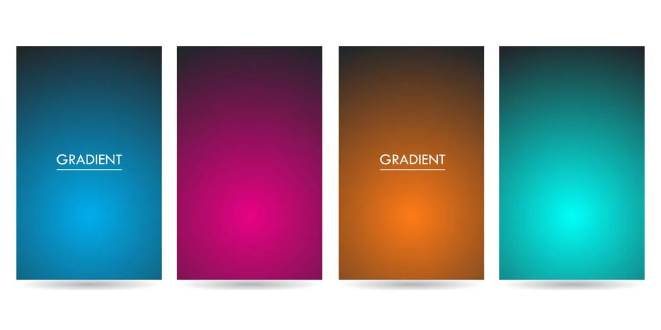 Simple Minimalistic Sets Of Gradient Background Illustrazione stock
