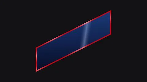 Simple minimalistic shiny metallic lower third animation Stock Illustration