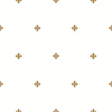 Simple mininmalistic seamless background pattern. Tiny petal flowers or crosses Stock Illustration