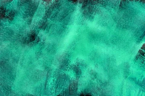 Simple minty, turquoise background with drops, smears, stripes and stains. Stock Illustration