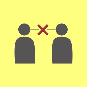Simple Miscommunication Symbol Stock Illustration