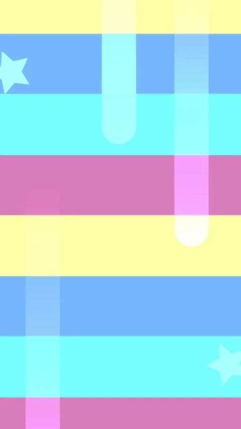Simple modern abstract cartoon background loop with stars and colorful lines Stock Footage 263815762