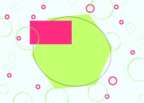 Simple modern art frame for text. Stylish geometric graphics, banner template Stock Illustration