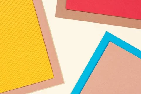 Simple modern blue red yellow 写真素材