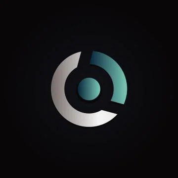 Simple Modern Circle Logo Template Stock Illustration