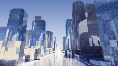Simple Modern City Grid A1c Stock-Footage 170274982