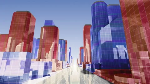 Simple Modern City Grid A1d Vidéo 170430109