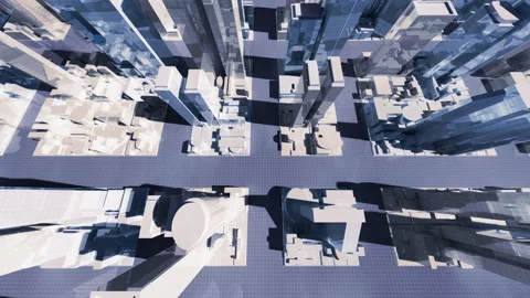Simple Modern City Grid B3c Stock Footage 170276984