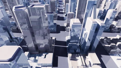 Simple Modern City Grid B4c Stock Footage 170277059