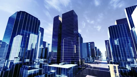 Simple Modern City Grid C4m Stock Footage 170339832