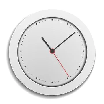 Simple modern clock Stock Illustration