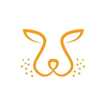 Simple modern face cheetah logo symbol icon vector graphic design illustrat.. Stock Illustration