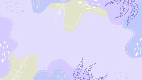 Simple modern flowers in abstract forms with soft colors and curves  Video stock 304864567