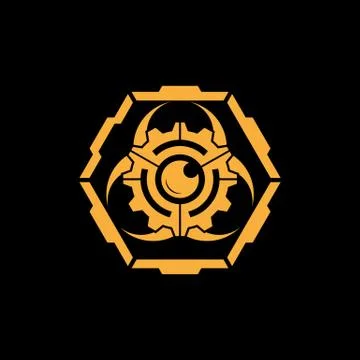 Simple modern hexagonal bio hazard warning vector icon Stock Illustration