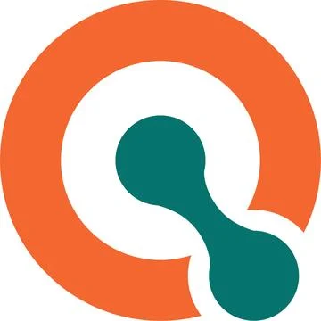 Simple modern initial q for tech icon vector logo design Stock Illustration