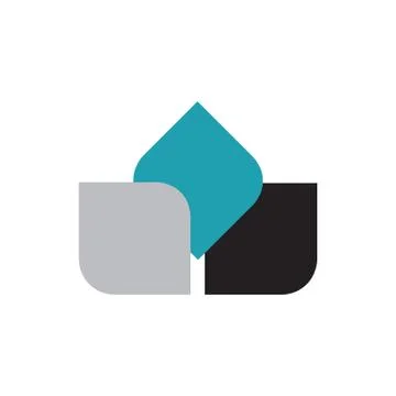 Simple modern leaf logo design vector elements Stock Illustration