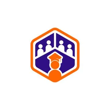 Simple modern online education class course vector icon Stock Illustration