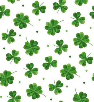 Simple modern pattern for St. Patrick's Day. Stock Illustration