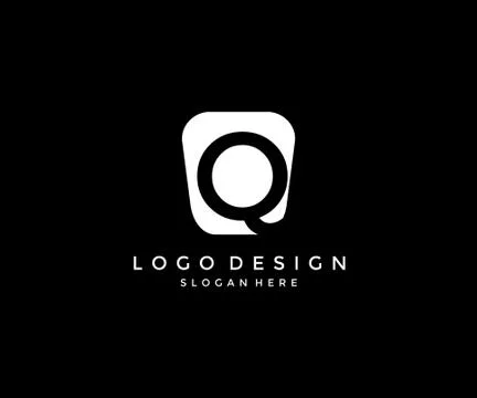 Simple Modern Q Logo Design Template Stockillustratie