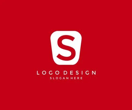 Simple Modern S Logo Design Template Stock Illustration