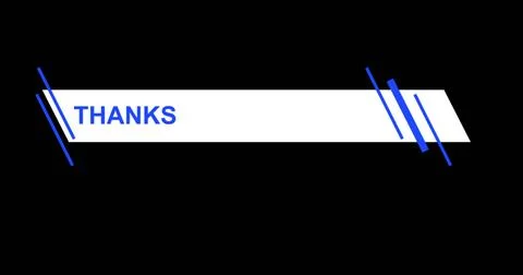Simple modern Thanks for watching lower third end credits banner. Thanks an.. Stock Illustration