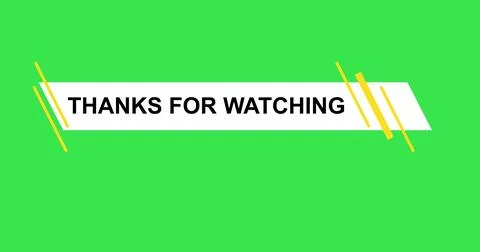 Simple modern Thanks for watching lower third end credits banner. Thanks an.. Stock Illustration