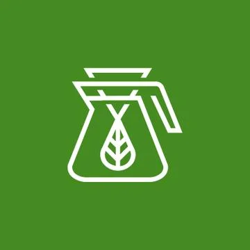 Simple modern thin line tea brewing vector icon Stock Illustration