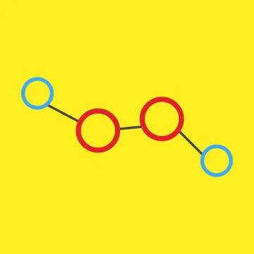 Simple Molecule Science Symbol Vector Illustration Illustration