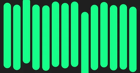 Simple monochromatic solid colored geometric lines moving 4K loop. Stock Footage 323492168