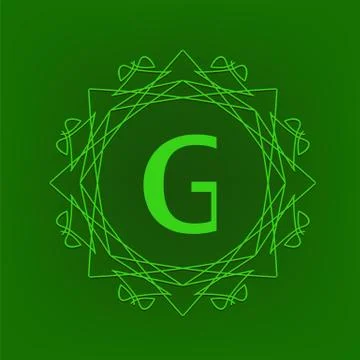 Simple  Monogram G Stock Illustration