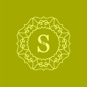 Simple  Monogram S Stock Illustration