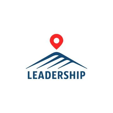 Simple mountain logo like leadership Stock Illustration